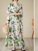 Strand-Kaftankleid mit Sunset Serenad-Muster